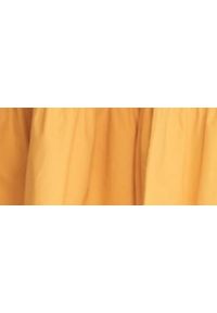 TOP SECRET - Sukienka midi z wiązanymi ramiączkami. Kolor: żółty. Materiał: tkanina, bawełna. Długość rękawa: na ramiączkach. Sezon: lato. Długość: midi #5