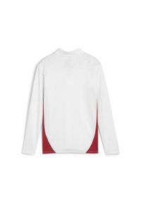 Puma - Młodzieżowa bluza treningowa z zamkiem 1/4 RB Leipzig PUMA White Club Red. Kolor: czerwony, wielokolorowy, biały