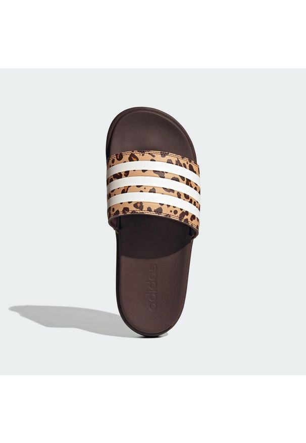 Adidas - adilette Platform Slides. Kolor: biały, wielokolorowy, beżowy, brązowy. Obcas: na platformie
