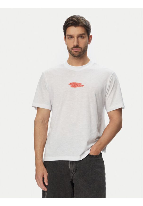 Jack & Jones T-Shirt Fusion 12294963 Biały Regular Fit. Kolor: biały. Materiał: syntetyk, bawełna