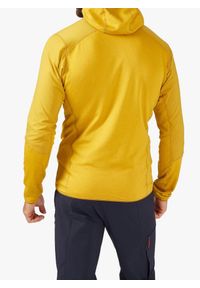 Bluza z kapturem męska Rab Ascendor Summit Hoody FZ. Typ kołnierza: kaptur. Kolor: żółty