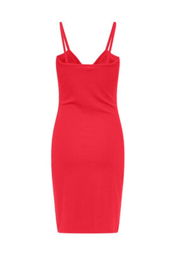 only - ONLY Sukienka letnia Janna 15343601 Czerwony Slim Fit. Kolor: czerwony. Materiał: syntetyk, bawełna. Sezon: lato