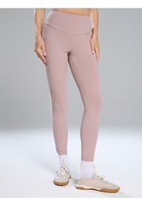 Sinsay - Legginsy sportowe - różowy. Kolor: różowy. Styl: sportowy