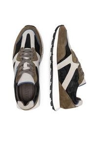 Badura Sneakersy JEFFREY-04 MI08 Khaki. Kolor: brązowy. Materiał: zamsz, skóra