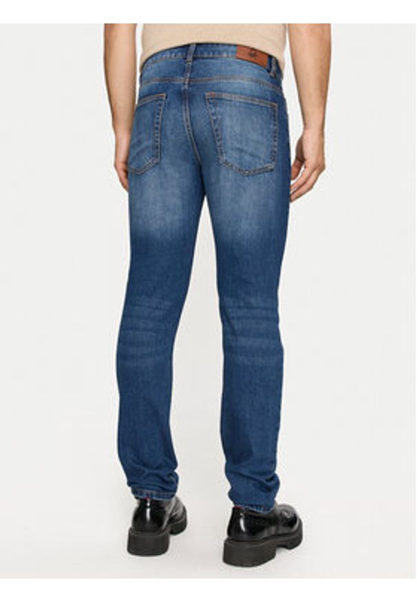 United Colors of Benetton - United Colors Of Benetton Jeansy 4MCP57BC8 Granatowy Slim Fit. Kolor: niebieski