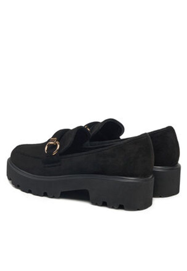 DeeZee Loafersy LE601-4 Czarny. Kolor: czarny. Materiał: materiał