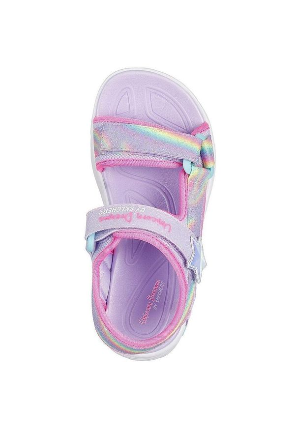 skechers - Sandały Skechers Unicorn Dreams, Dzieci. Kolor: fioletowy. Materiał: syntetyk, materiał