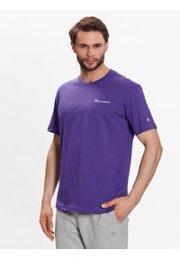 Champion T-Shirt 218928 Fioletowy Regular Fit. Kolor: fioletowy. Materiał: bawełna #1