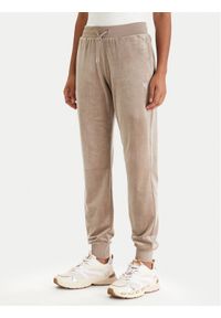 Guess Spodnie dresowe V3BB27 K0232 Beżowy Regular Fit. Kolor: beżowy. Materiał: syntetyk #1