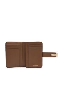 MICHAEL Michael Kors Mały Portfel Damski 32S5GETD1L Brązowy. Kolor: brązowy. Materiał: skóra #3