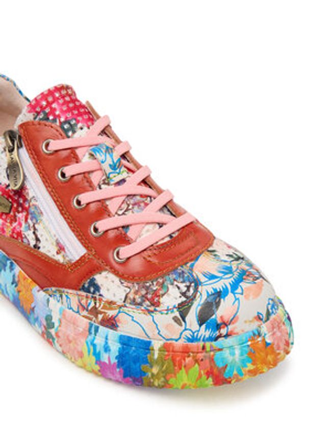 Laura Vita Sneakersy Soleno 23 Kolorowy. Materiał: skóra. Wzór: kolorowy
