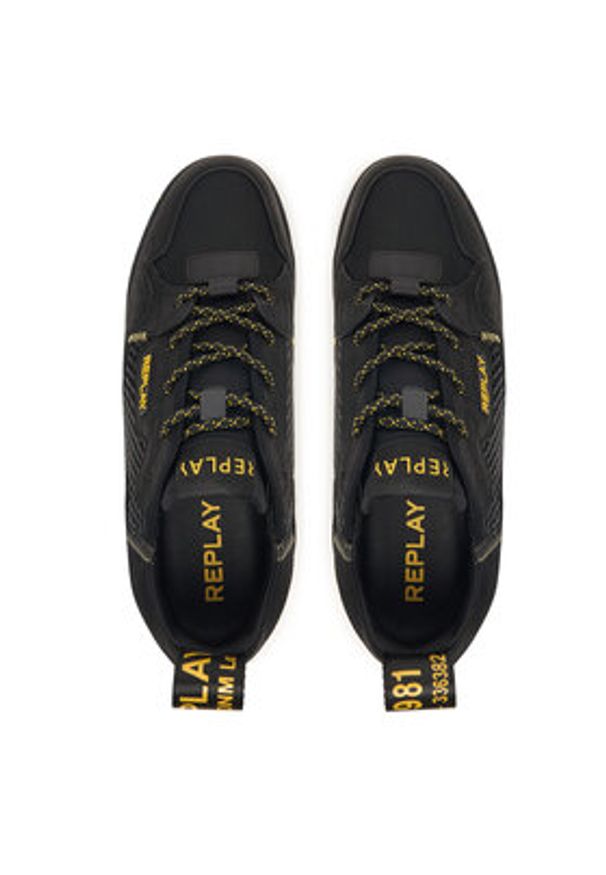 Replay - REPLAY Sneakersy GMS1P .000.C0075L Czarny. Kolor: czarny. Materiał: skóra