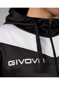 Givova Roma dres z polarfleece z kapturem, 2XS. Kolor: czarny, biały, wielokolorowy. Materiał: dresówka. Sport: piłka nożna