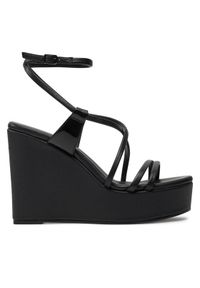 Calvin Klein Sandały Wedge Sandal 70 Lth HW0HW01952 Czarny. Kolor: czarny