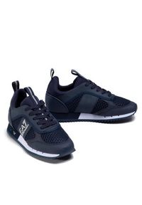 EA7 Emporio Armani Sneakersy X8X027 XK050 D813 Granatowy. Kolor: niebieski. Materiał: materiał #3