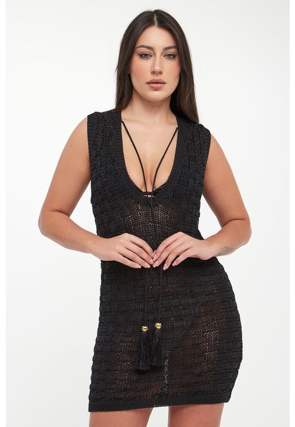 Elisabetta Franchi - Sukienka pleciona mini ELISABETTA FRANCHI. Długość: mini