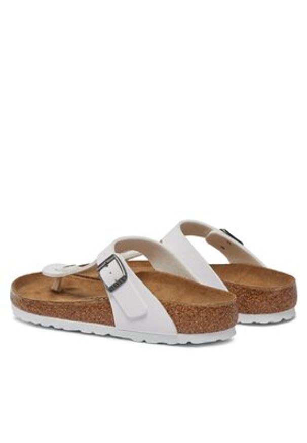 Birkenstock Japonki Gizeh 745531 Biały. Kolor: biały. Materiał: skóra