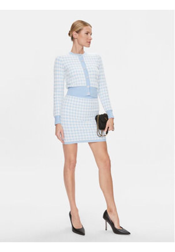 Guess Spódnica mini W4RD65 Z3DA0 Niebieski Regular Fit. Kolor: niebieski. Materiał: syntetyk