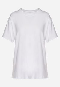Born2be - Biały T-shirt z Bawełny w Klasycznym Stylu Tulseli. Okazja: na co dzień. Kolor: biały. Materiał: bawełna. Styl: klasyczny #3