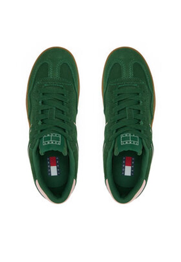 Tommy Jeans Sneakersy EN0EN02734 Zielony. Kolor: zielony. Materiał: zamsz, skóra