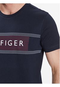 TOMMY HILFIGER - Tommy Hilfiger T-Shirt Brand Love Chest MW0MW30035 Granatowy Slim Fit. Kolor: niebieski. Materiał: bawełna
