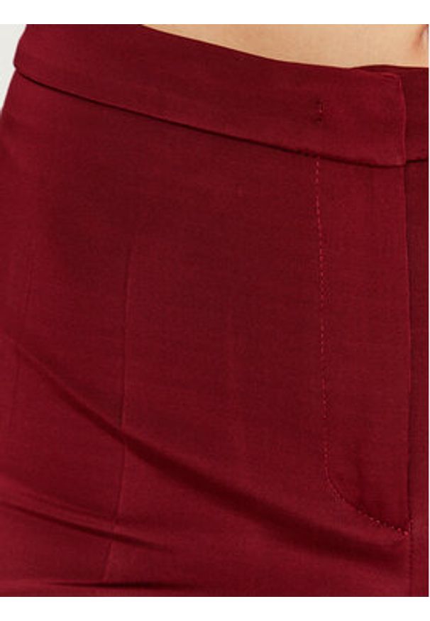 Pinko Spodnie materiałowe Hulka 100054 A04I Bordowy Regular Fit. Kolor: czerwony. Materiał: wiskoza