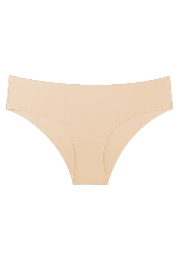 Intica - Figi bezszwowe gładkie niewidoczne pod ubraniem Omega. Kolor: beżowy. Materiał: materiał. Wzór: gładki