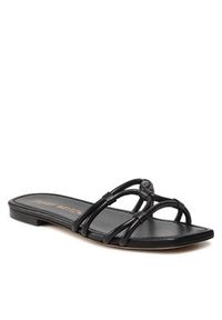 Stuart Weitzman Klapki Wovenknotslidesandal SA616 Czarny. Kolor: czarny. Materiał: skóra #5