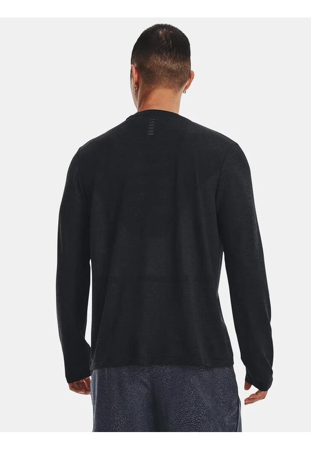 Koszulka biegowa męska Under Armour Seamless Stride SS. Kolor: czarny. Długość rękawa: długi rękaw. Długość: długie. Sport: fitness