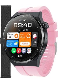Smartwatch Enter SAT.14.5319.144-SET Różowy. Rodzaj zegarka: smartwatch. Kolor: różowy