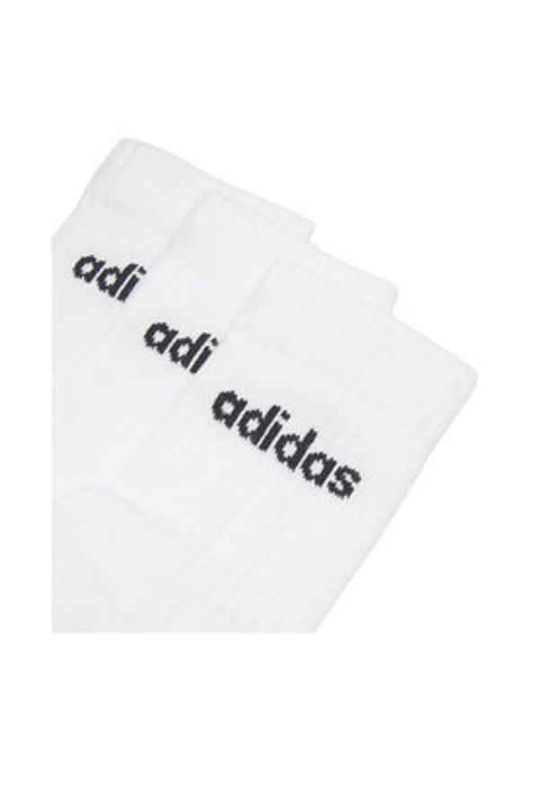 Adidas - adidas Skarpety długie C-HT3455 3-PACK Biały. Kolor: biały. Materiał: bawełna