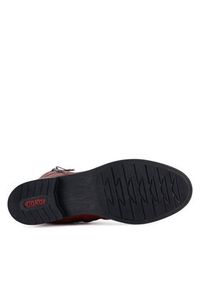 Rieker Botki 72212-35 Czerwony. Kolor: czerwony. Materiał: materiał #4