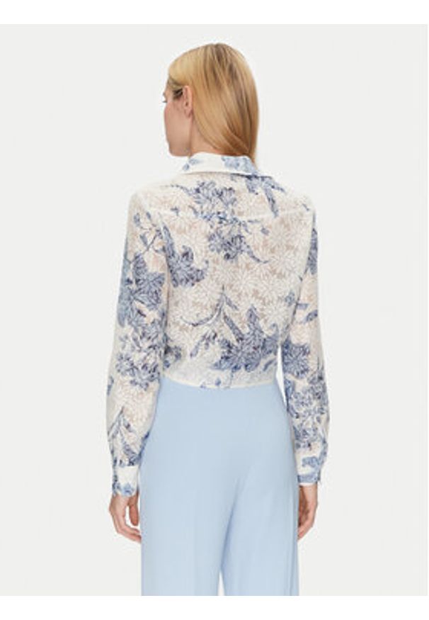 Guess Koszula W5GH03 WH4K2 Biały Regular Fit. Kolor: biały. Materiał: wiskoza