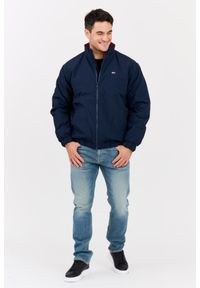 Tommy Jeans - TOMMY JEANS Granatowa męska kurtka przejściowa z drobnym logo, Rozmiar M. Kolor: niebieski. Materiał: poliamid. Wzór: bez wzorów #7