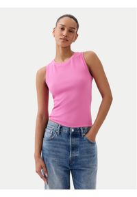 GAP - Gap Top 540735-10 Różowy Slim Fit. Kolor: różowy. Materiał: bawełna