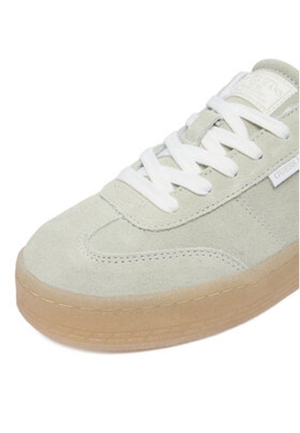 Guess Jeans Sneakersy CWBEO-V12-1219-25WC1051 Zielony jasny. Kolor: zielony. Materiał: skóra, zamsz
