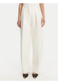 JACQUEMUS Spodnie materiałowe Le Pantalon Ovalo 24E241PA0791718 100 Biały Regular Fit. Kolor: biały. Materiał: wiskoza