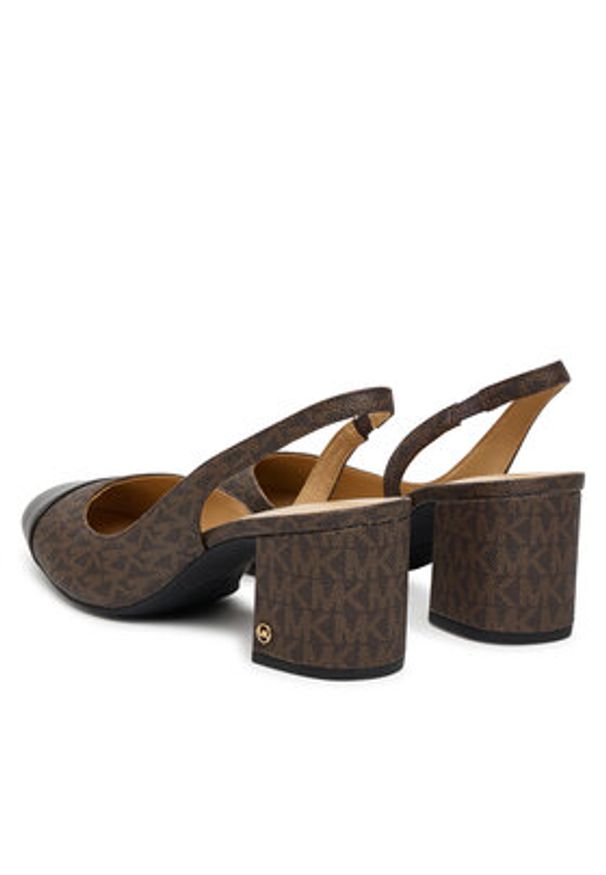 MICHAEL Michael Kors Czółenka Perla Flex 40T5PLMP2B Brązowy. Kolor: brązowy. Materiał: skóra