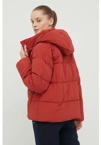 outhorn - Outhorn kurtka damska kolor czerwony zimowa oversize. Kolor: czerwony. Materiał: materiał. Sezon: zima #4