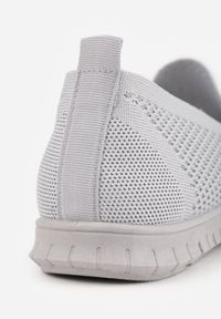 Born2be - Szare Tenisówki Dubost. Okazja: na co dzień. Kolor: szary. Materiał: jeans, dresówka. Szerokość cholewki: normalna. Obcas: na płaskiej podeszwie. Styl: sportowy, casual #6