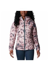 columbia - Kurtka Turystyczna Puchowa Damska Columbia Powder Lite Hooded Jacket. Kolor: różowy. Materiał: puch. Sport: turystyka piesza