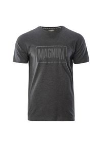 Koszulka treningowa męska Magnum Essential. Kolor: szary. Długość rękawa: krótki rękaw. Długość: krótkie