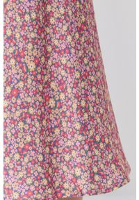 For Love & Lemons Spódnica kolor różowy midi rozkloszowana. Stan: podwyższony. Kolor: różowy. Materiał: tkanina, materiał, wiskoza, włókno #3