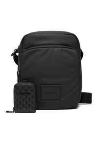 Calvin Klein Saszetka Puffer Utility Reporter LV04D3200G Czarny. Kolor: czarny. Materiał: materiał #4