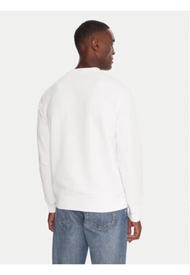 Karl Lagerfeld - KARL LAGERFELD Bluza 705091 554917 Biały Regular Fit. Typ kołnierza: dekolt w karo. Kolor: biały. Materiał: bawełna