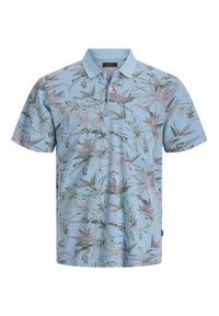 Jack & Jones Polo Blu Hawaii 12295860 Niebieski jasny Relaxed Fit. Typ kołnierza: polo. Kolor: niebieski. Materiał: bawełna #6