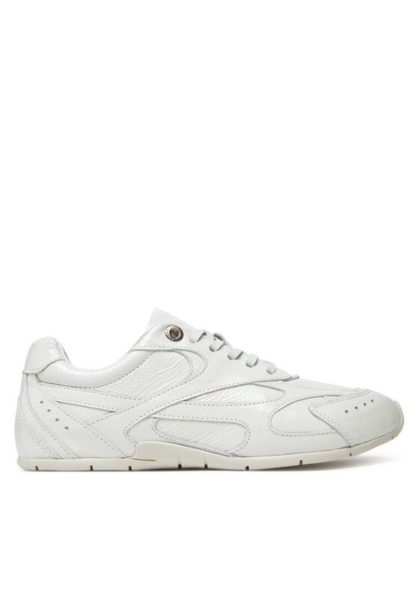 Bronx Sneakersy 66647-P 05 Biały. Kolor: biały. Materiał: zamsz, skóra