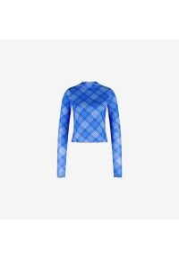 WALLIEN - Damska premium rash guard top do pływania, surfingu & nurkowania - Niebieski. Kolor: niebieski. Materiał: materiał, tkanina, prążkowany