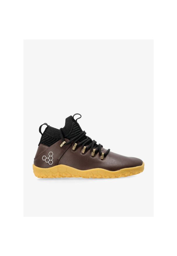 Buty turystyczne damskie Vivobarefoot Magna Leather FG. Kolor: brązowy. Materiał: skóra. Styl: sportowy