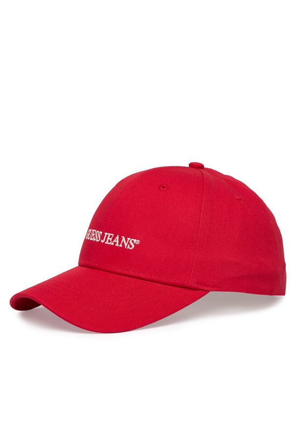 Czapka z daszkiem Guess Jeans. Kolor: czerwony
